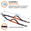 Floxik Double Lead Complete Set, Large, Flexible, Reflective Premium Dog
