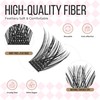 LASHVIEW Lash-Extension-Clusters 336pcs D Curl Lash Clusters Natural Look Cluster