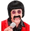 Mens 60s Music Man withTash - Black Wig for Hair