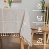 JIALE Tablecloths for Rectangle Tables,Cotton Linen Table cloth Waterproof Tablecloth