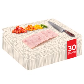 Purple Dot 30 Pc Disposable Cutting Board Sheets - Durable Chopping Board for Meat, Chicken, Fish, Vegetables; Large, Portable, Flexible Cutting Board Mats for Kitchen, Crafts and Art Project, Camping