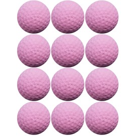 GINFH Cat Golf Balls for Indoor Kitten Toys - Interactive Sponge Foam Soccer Balls (Magenta)