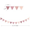 2Pack Dusty Pink Bunting Banner Nursery Garland Blush Pink Double