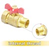 Noosverl Brass Shut-off Valve 3/4 Inch Ball Valve with Red