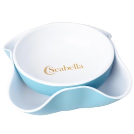 Seabella Stackable Party Snack Bowls , Pistachio & Peanut Bowls with Shell Storage ,Snack Serving Dish for Nuts, Seeds, Candy , multiple uses in all occasion's (Red)