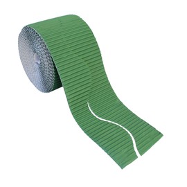 Bright Ideas Corrugated Border Roll for School Displays, Nile Green, 10cm x 7.5m. BI7893.