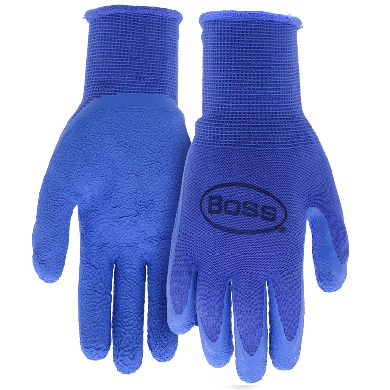 Boss Women's Tactile Grip Foam Latex Coated Work Gloves, 2-Pack,