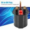 4PCS to Conversion Plug Grounding 2 Pin to 3 Pin