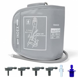 Replacement Extra Large Cuff for Omron BP Monitors 22-60CM Big Arm Adjustable XL Blood Pressure Monitors Cuff Includes 6 Universal Interface Compatible with Blood Pressure Monitors Large Cuff