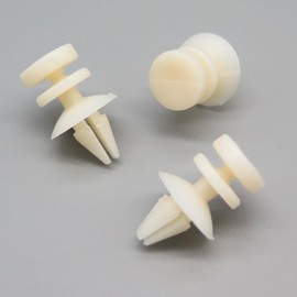 VVO Fasteners Plastic Dashboard and Fascia Trim Clip, White (Pack of 10)