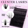 Lash Clusters 80D Wispy Individual Lashes 280PCS 3D Volume Lash