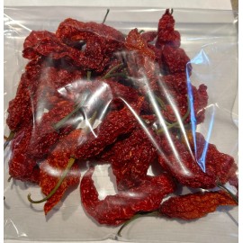Unbranded Dried Super Hot Ghost Peppers Etc.  Home Grown - Mixed Pieces 1oz
