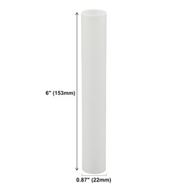 Creative Hobbies® 6" White Plastic Candle Covers Sleeves Chandelier Socket Covers ~ 6 Inch Candelabra Base | Set of 12