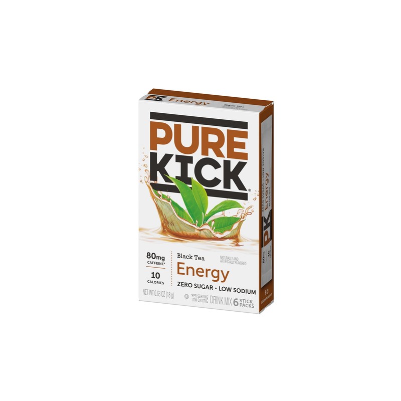 Pure Kick Black Tea Energy - Pack of 6 -