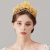 Vakkery Golden Leaf Crowns Headband Greek Goddesses Crowns and Tiaras