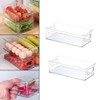 Hazrcvr Fridge Organiser, Set of 4, Fridge Box, Stackable Fridge