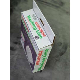 12 Meter Retractable Wall Mounted Single Clothes Line Drying Reel, Heavy Duty Washing Line, Extendable Reel Airer Clothes line Adjustable Clothes Dryer Line Garden Outdoor or Indoor