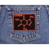 Molecular Diagram Caffeine Iron-On Patch Science - Made in The