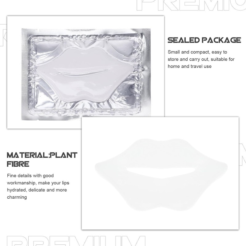 25 Piezas Mascarilla de Gel para Labios Hidratante Portátil para