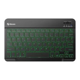 Steren Teclado Bluetooth Recargable Con Iluminación Multicolor