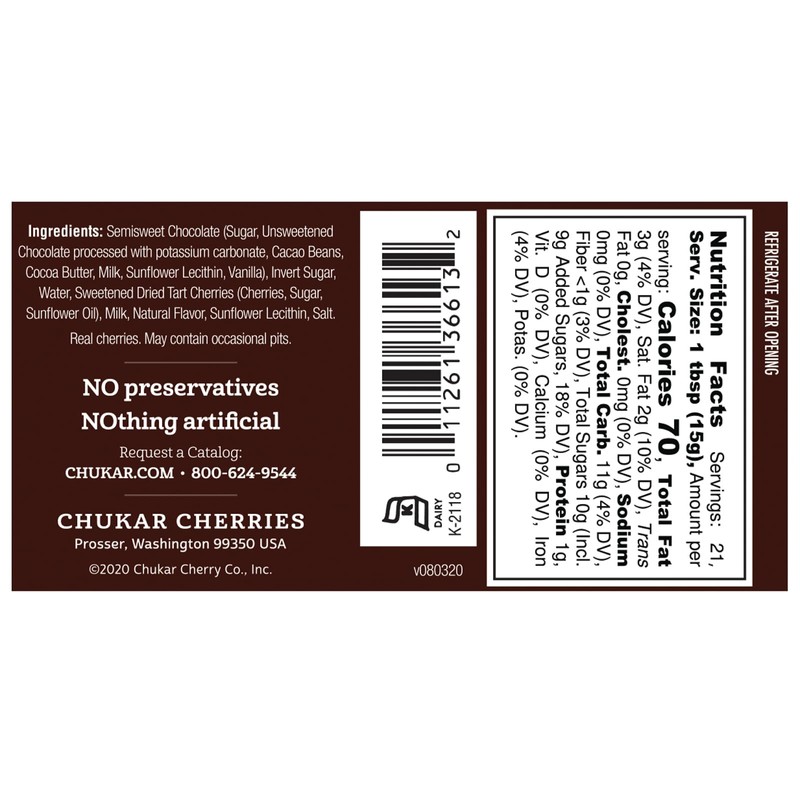 Chocolate Cherry Dessert Sauce (Chocolate Cherry, 1 Jar)