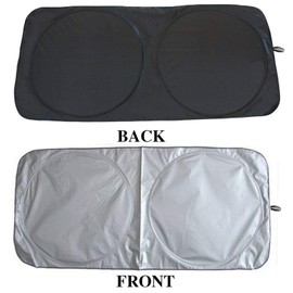 Car Windshield Sun Shade, Proxima Direct Sun Protector for Car Safe Windshield Sunshade Maximum UV Sun Protection-Foldable Car Windscreen Sunshade UV Protector Shields -Keeps Vehicle Cooler(59"x27.6")