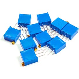 PDOLIGBDN Potentiometer 10pcs 3296W 3296 50 100 200 500 ohm 1K 2K 5K 10K 20K 50K 100K 200K 500K 1M ohm 103 100R 200R 500R Trimpot Trimmer Potentiometer (Size : 200 Ohm)