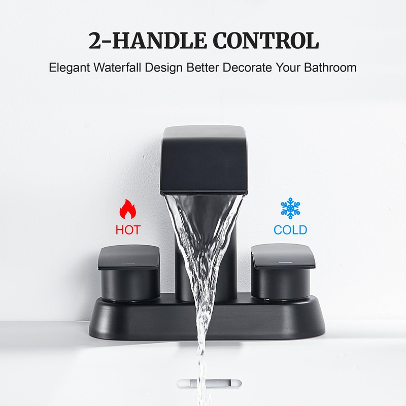 Ultimate Unicorn Bathroom Faucet for Sink Matte Black, 4 Inch
