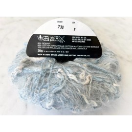 Jaeger Vintage Jaeger Mohair Cotton Yarn - 1 Skein Color Blue #735