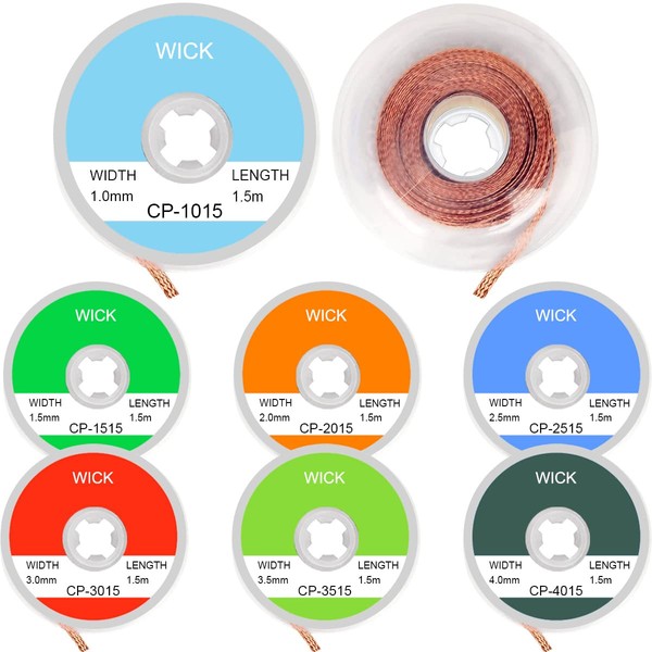 Xiatiaosann Desoldering Solder Wick Braid Wire Electrical Braided Desoldering Wicks