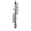 CSL - Analogue Metal Thermometer - Outdoor Thermometer Weatherproof -