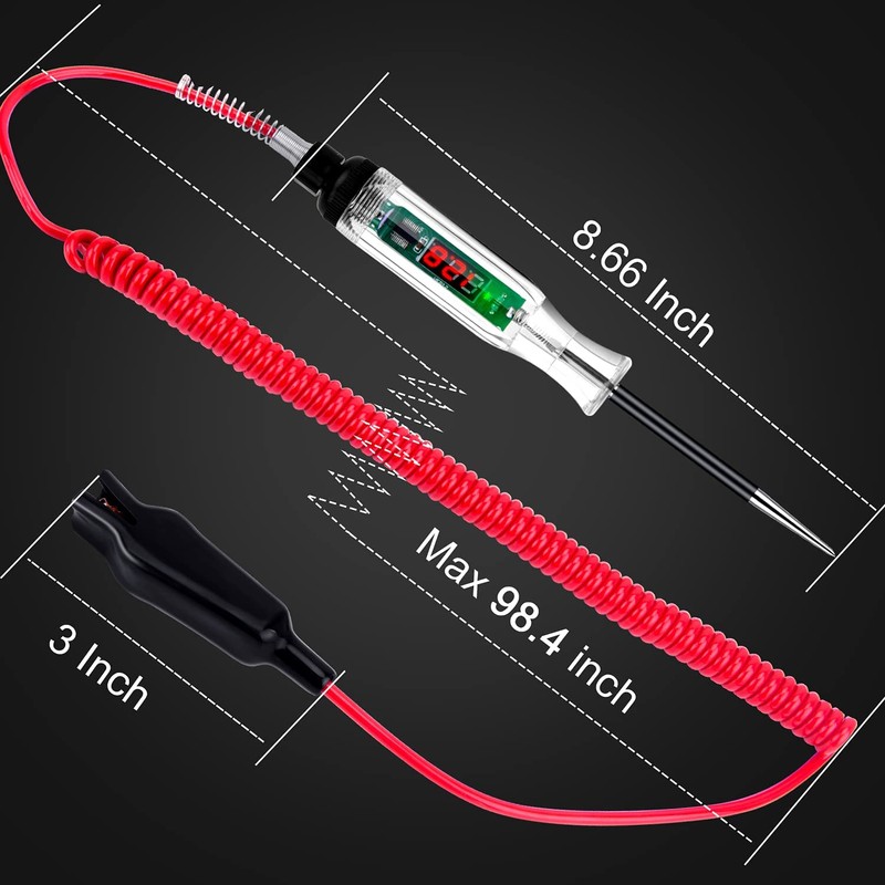 Premium Digital LED Automotive Circuit Tester, DC 2.6V-32V Test Light