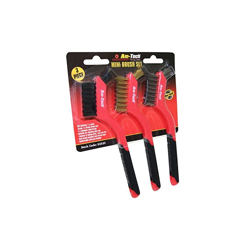 3 PIECE PLUG / COMPONENT BRUSH SET WITH EXTRA SMALL