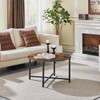 Yaheetech Round Coffee Table, Small Coffee Table for Living Room,