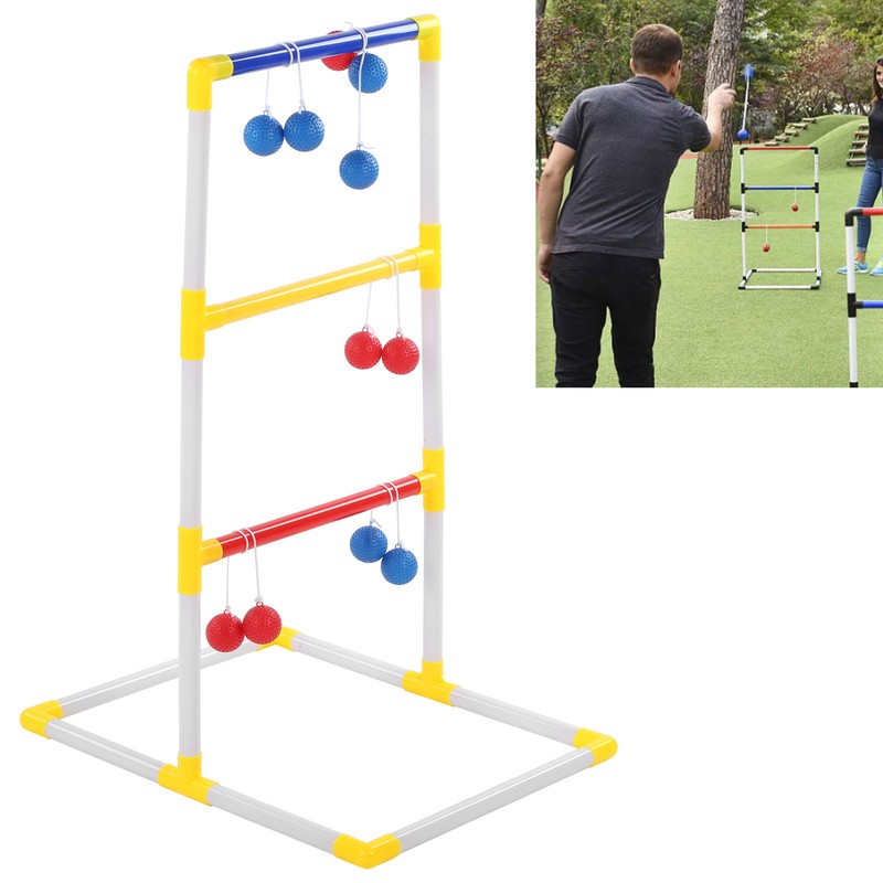 Portable Ladder Ball Toss Game Set Indoor Outdoor Patio Backyard