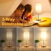 AKASUKI Table Lamp for Bedroom, 3 Way Dimmable Touch Lamp