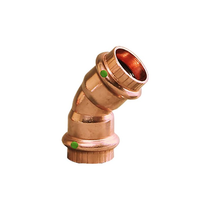 Viega ProPress 1-1/4" - 45° Copper Elbow - Double Press