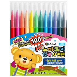 Jigu Chemical Nomarji Sign Pen 12 Colors Jigu / 지구화학 노마르지 사인펜 12색 지구