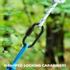 D Shape Locking Carabiner, Black Quick Links