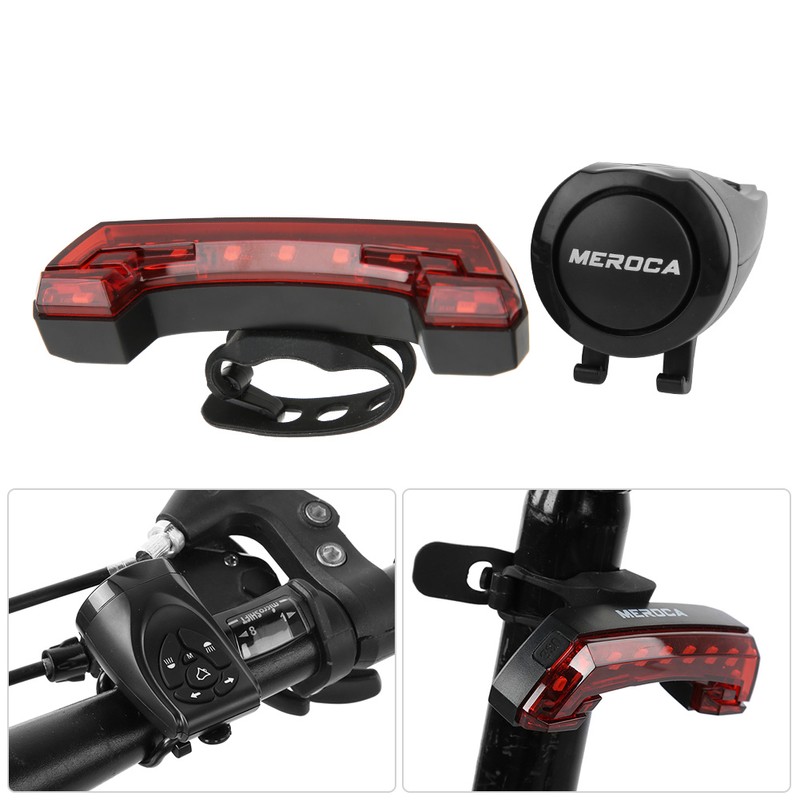 LED Bicycle Wireless USB Charging Smart Rear Light Turn Signal