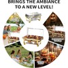 Chafing Dishes for Buffet 4PK & 8QT Semi Gold Stainless