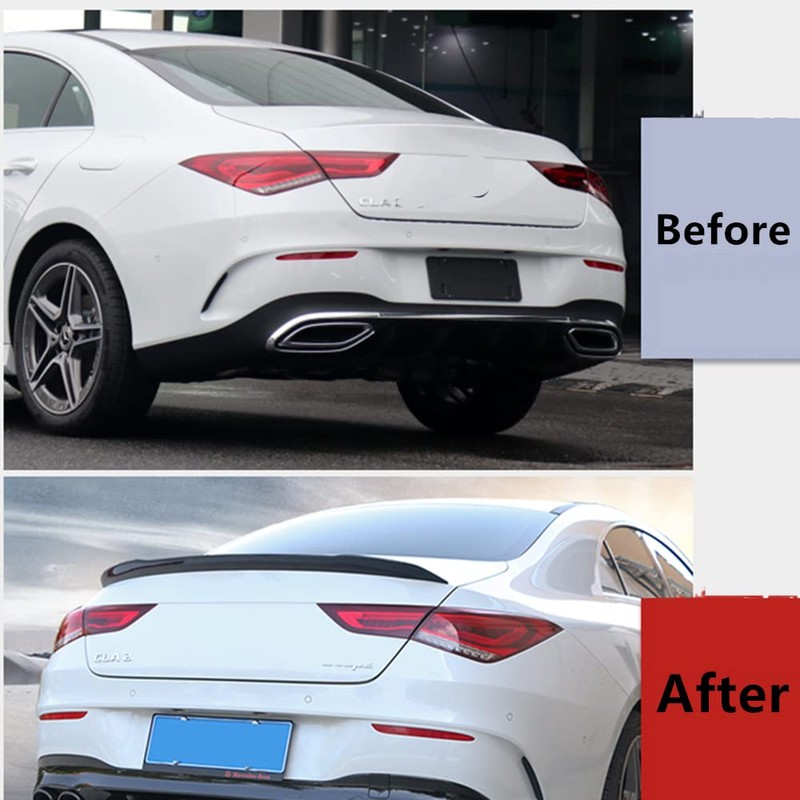 MUTUSAISI Gloss Black Rear Trunk Lip Spoiler Wing Fit for