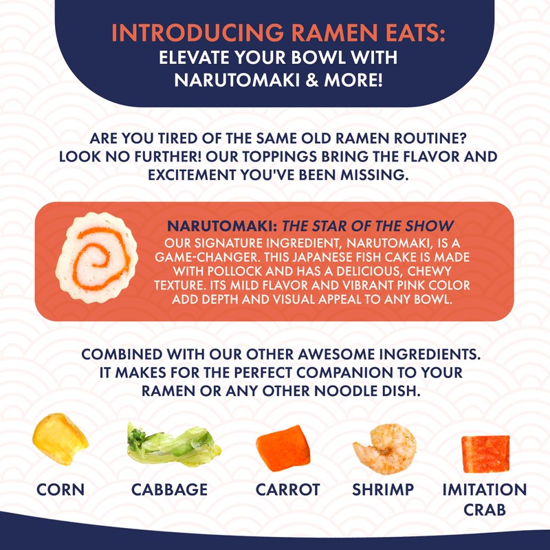 Ramen Eats Classic Seafood Mix with Dried Vegetables for Noodles