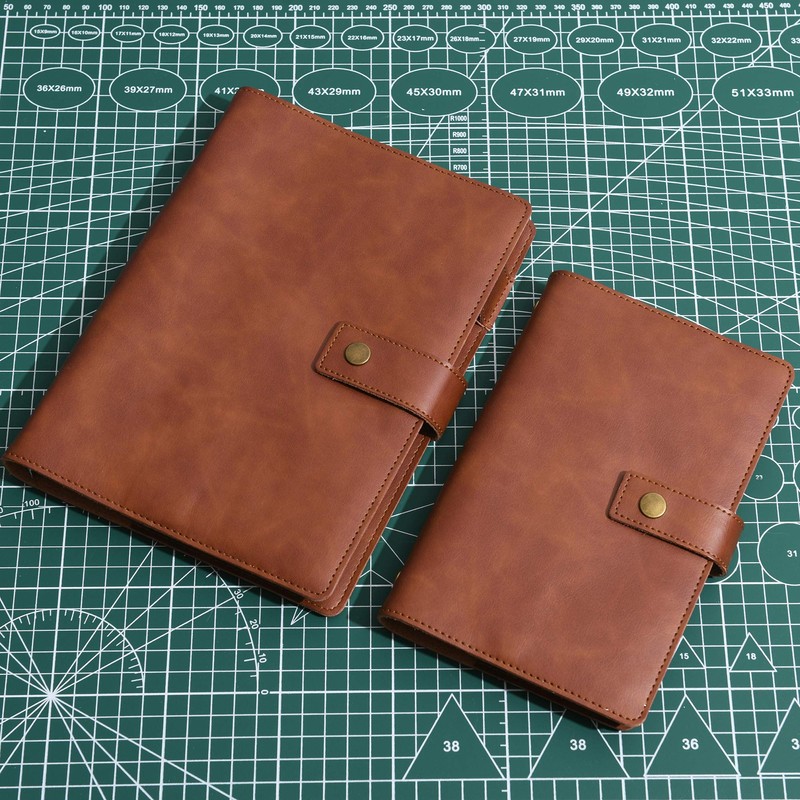Wonderpool Leather Diary Refillable Notebook Spiral Journal Binder Portfolio -