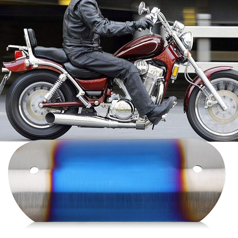 Motorcycle Exhaust Middle Pipe Heat Shield Link Tube Protector Cover