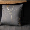 Red Rainbow 4 Pack Gold Metallic Velvet Cushion Covers with