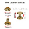 300sets Leather Rivets Double Cap Rivet Tubular Metal Studs Repairs