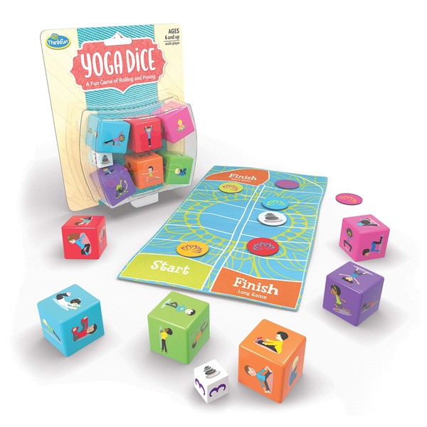 ThinkFun Yoga Dice Game for Boys and Girls Ages 6 and Up - Learn Yoga With a Game