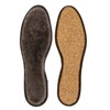 Real Warm Lambskin Insole, Brown, Cork or Texon, Made in