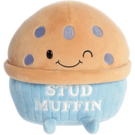 Aurora® Witty JUST SAYIN'™ Stud Muffin™ Stuffed Animal - Expressive Characters - Quirky Gift Ideas - Brown 8.5 Inches